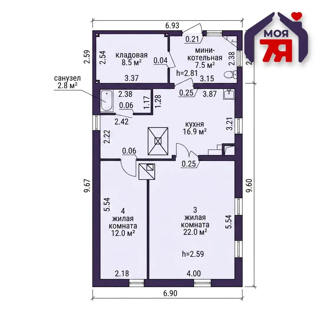 Стоимость продажи коттеджа, Алекшицы, ул. Центральная