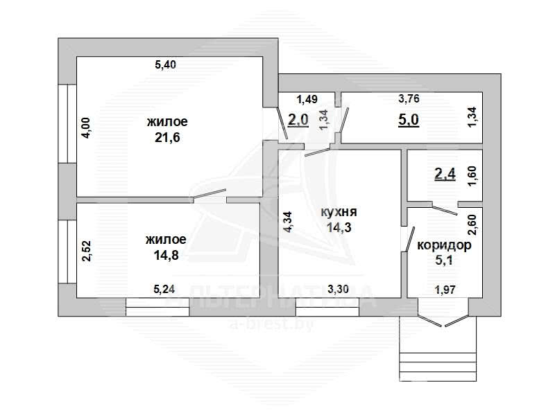 квартира, Дмитровичи, , стоимость продажи 30 259 р.