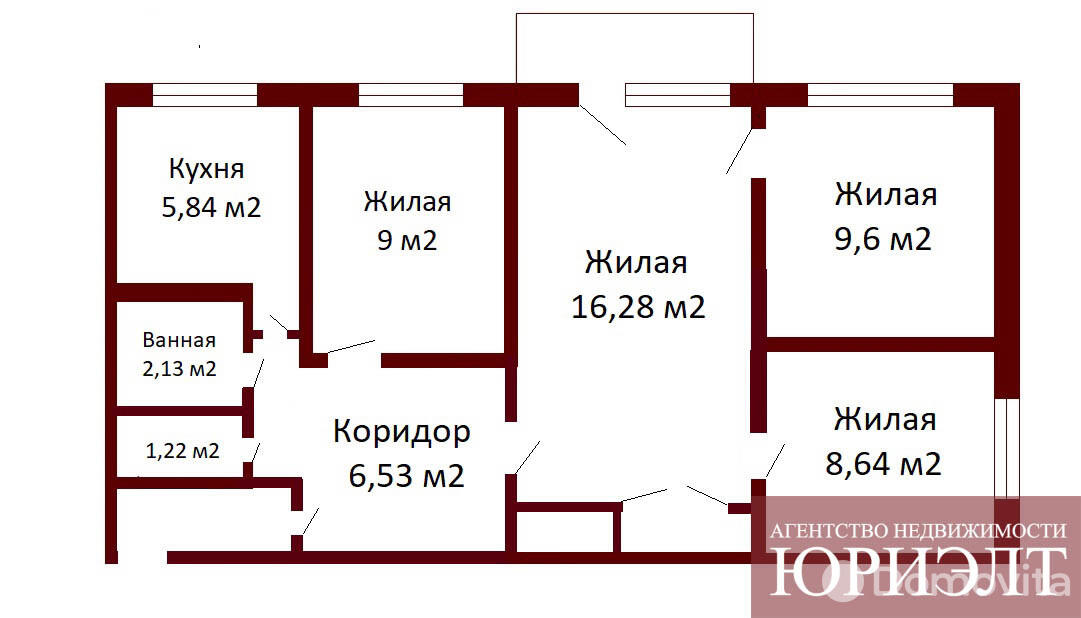Купить квартиру в бобруйске 1 комнатную. Купить 4-комнатную квартиру, Бобруйск, Социалистическая 197.