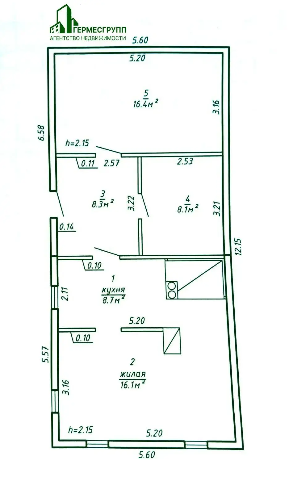 Цена продажи дома, Полятичи, ул. Западная