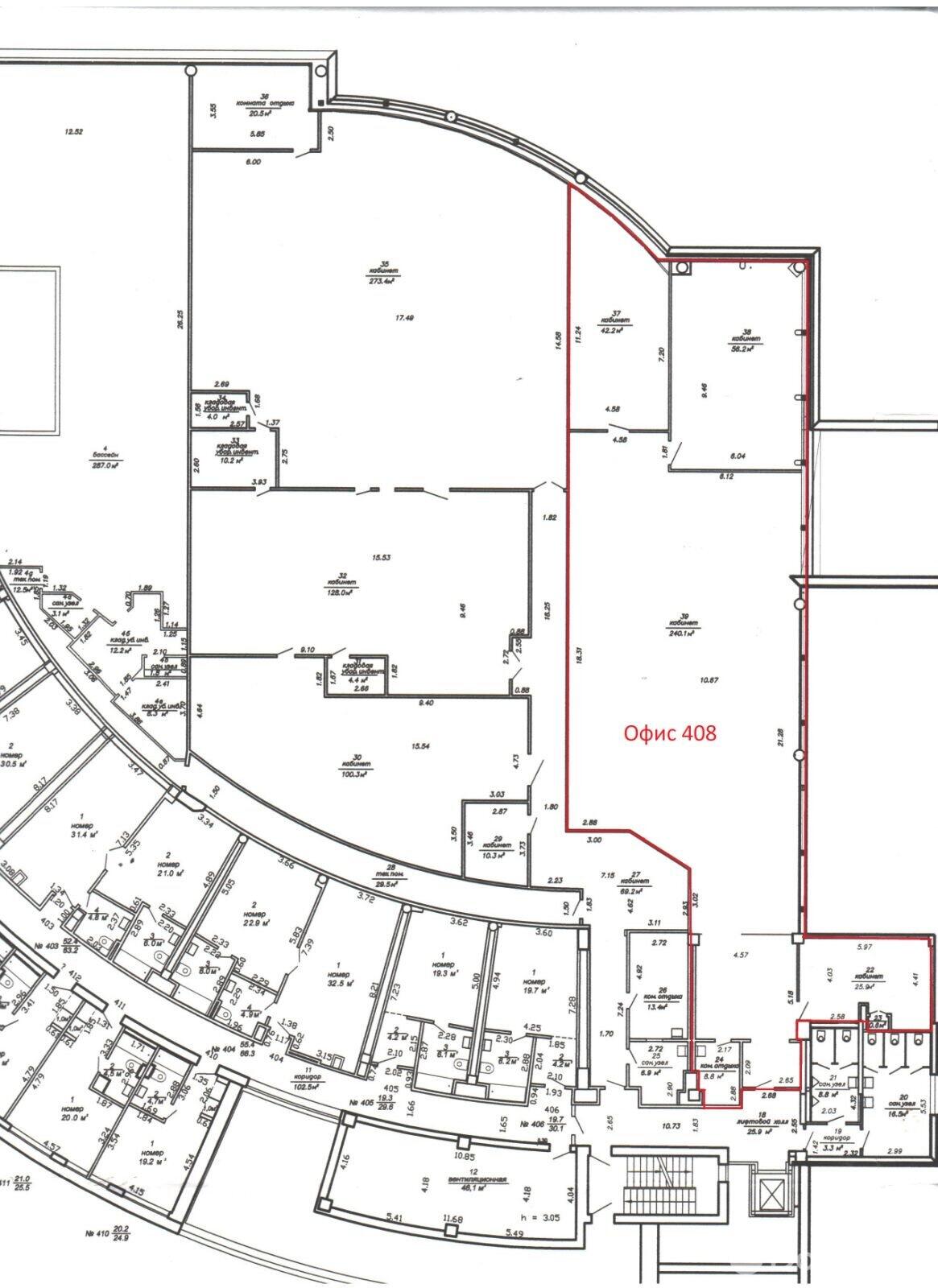 Аренда офиса на ул. Янки Купалы, д. 25 в Минске, 2986EUR, код 10952 - фото 24