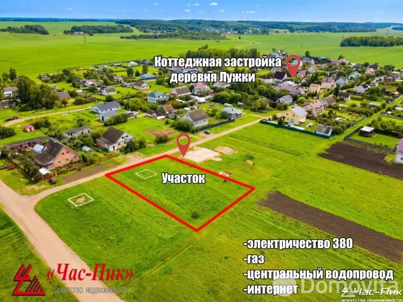 Стоимость продажи участка, Лужки, 