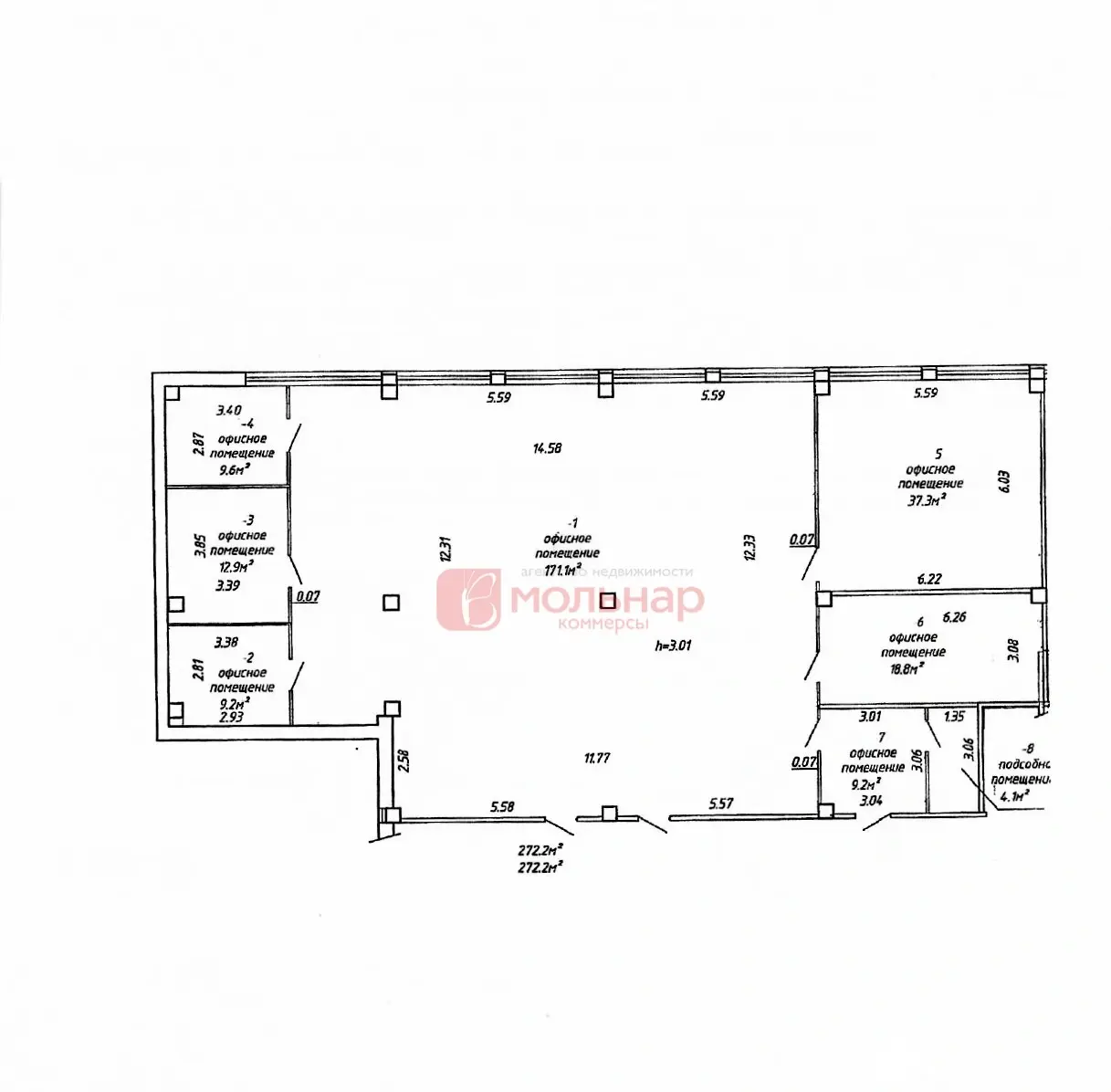Снять офис на ул. Жуковского, д. 11А в Минске, 7077BYN, код 14283 - фото 18