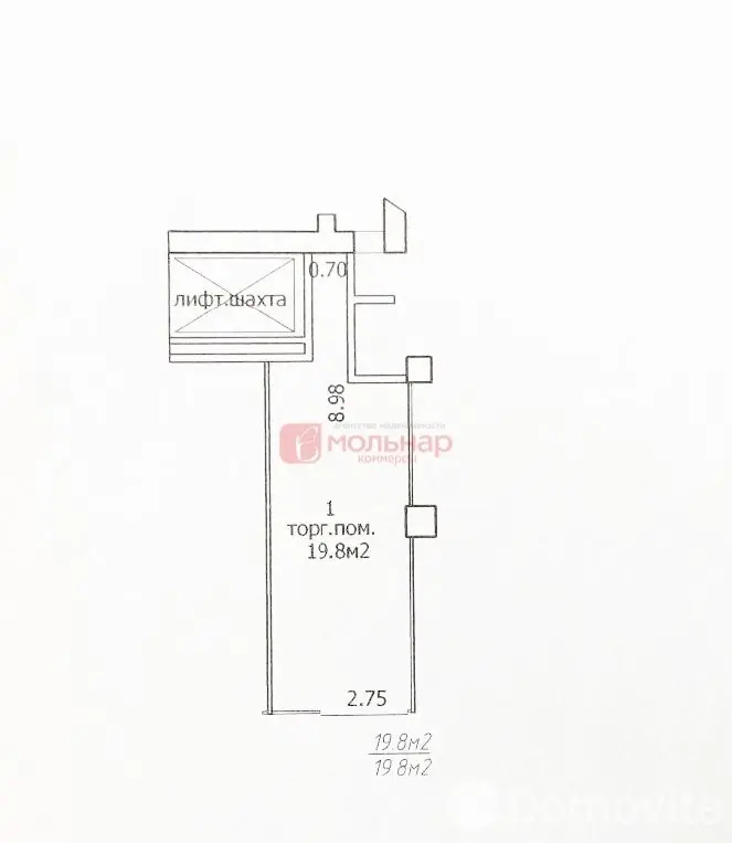Продажа торгового помещения на ул. Веры Хоружей, д. 1А в Минске, 25740USD, код 997521 - фото 9