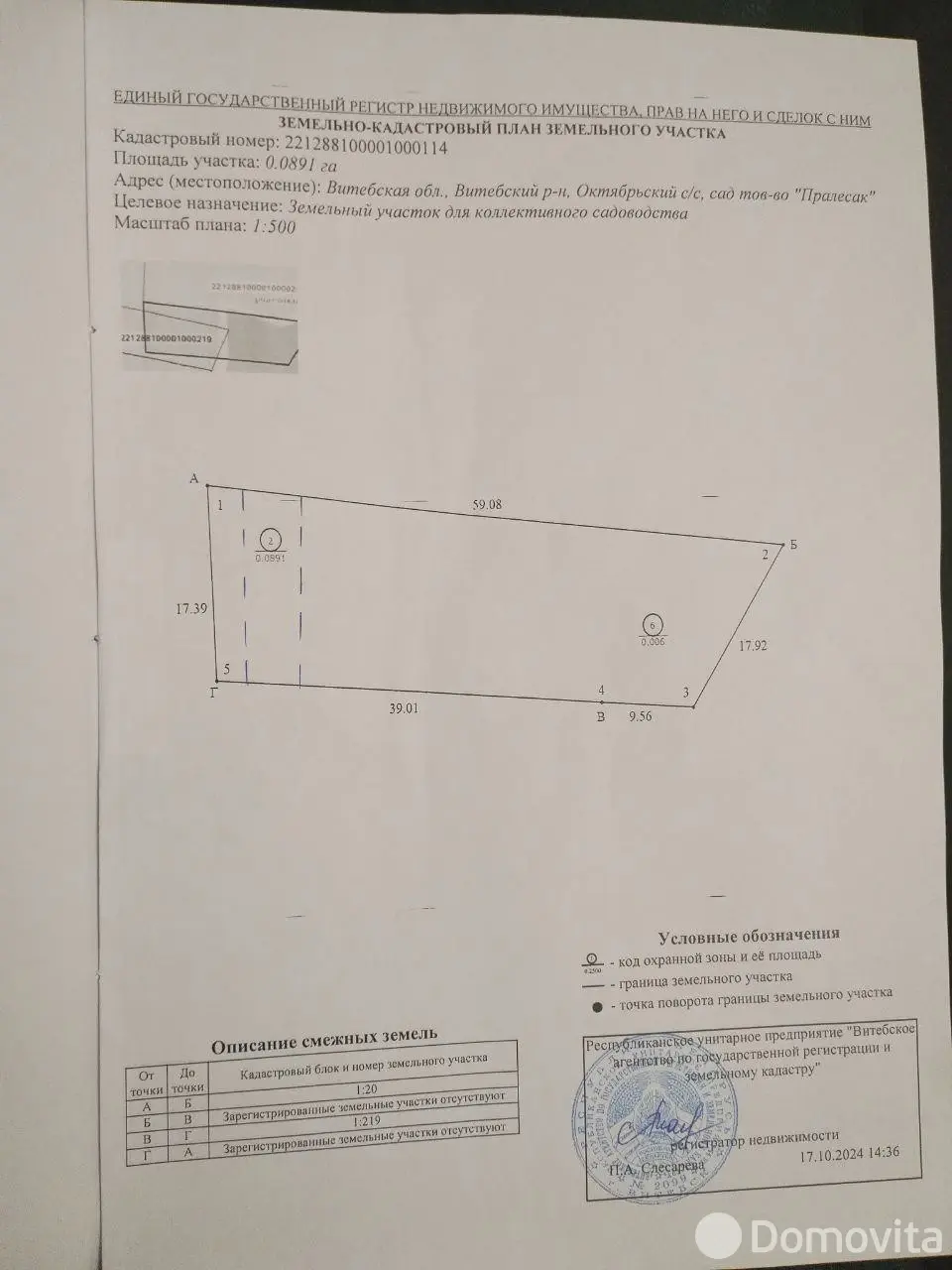 участок, ПРАЛЕСАК,