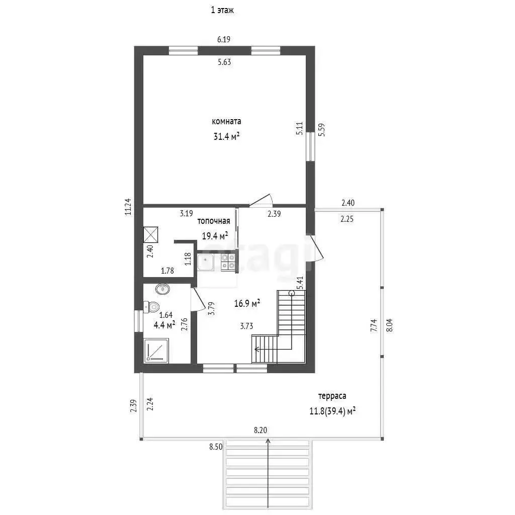Стоимость продажи дома, Свирь, ул. Пионерская