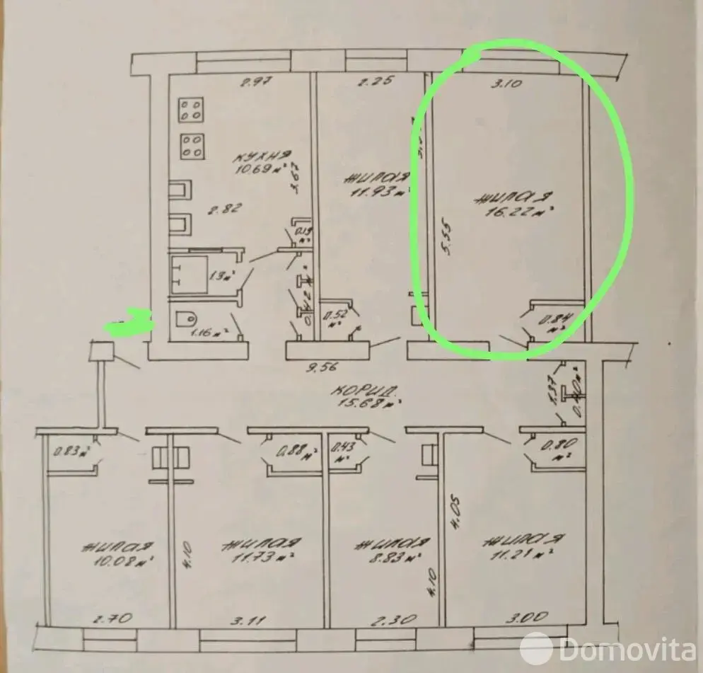 продажа комнаты, Минск, ул. Гая, д. 15